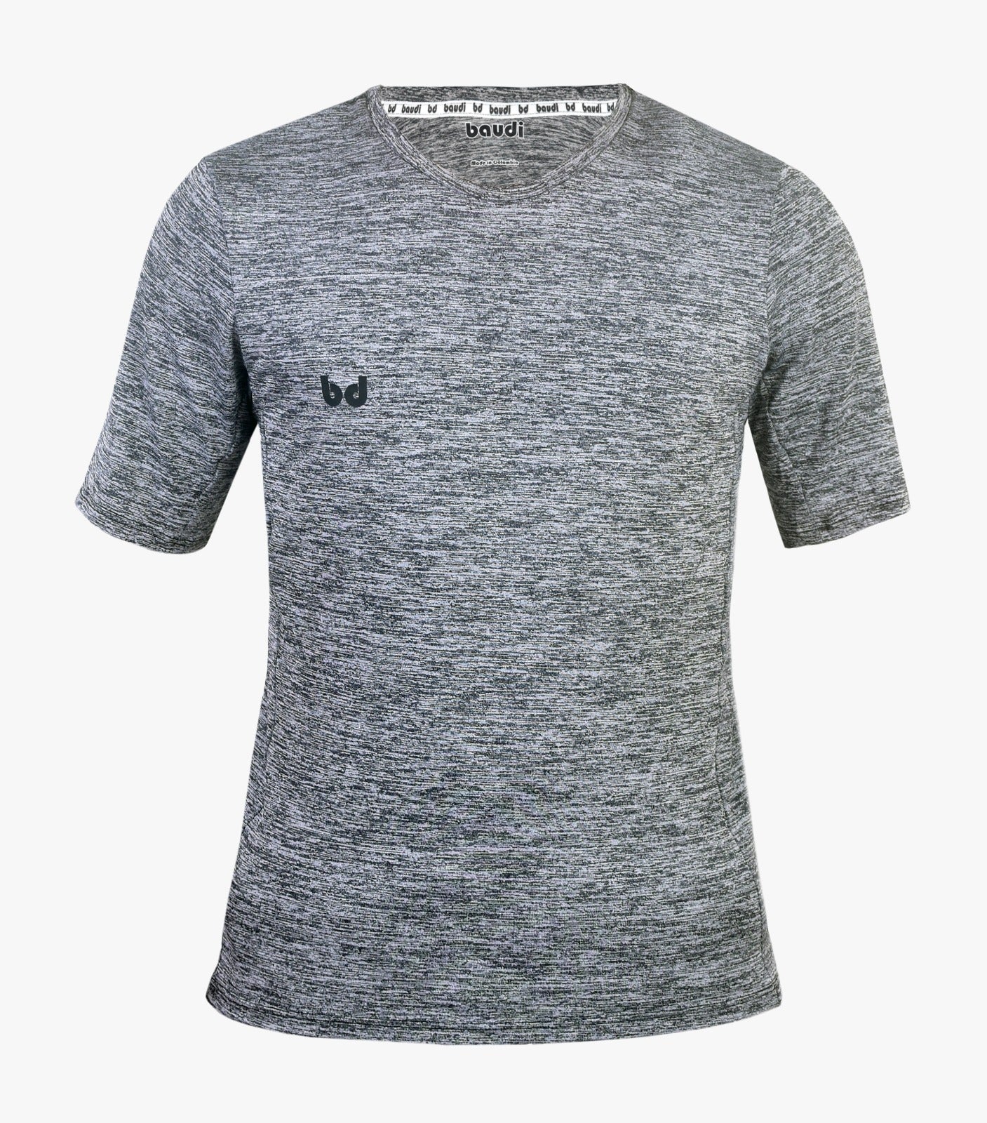 Camiseta Jaspeada Gris Mujer
