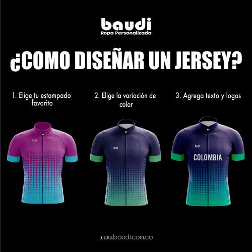 Jersey de ciclismo personalizado desvanecido