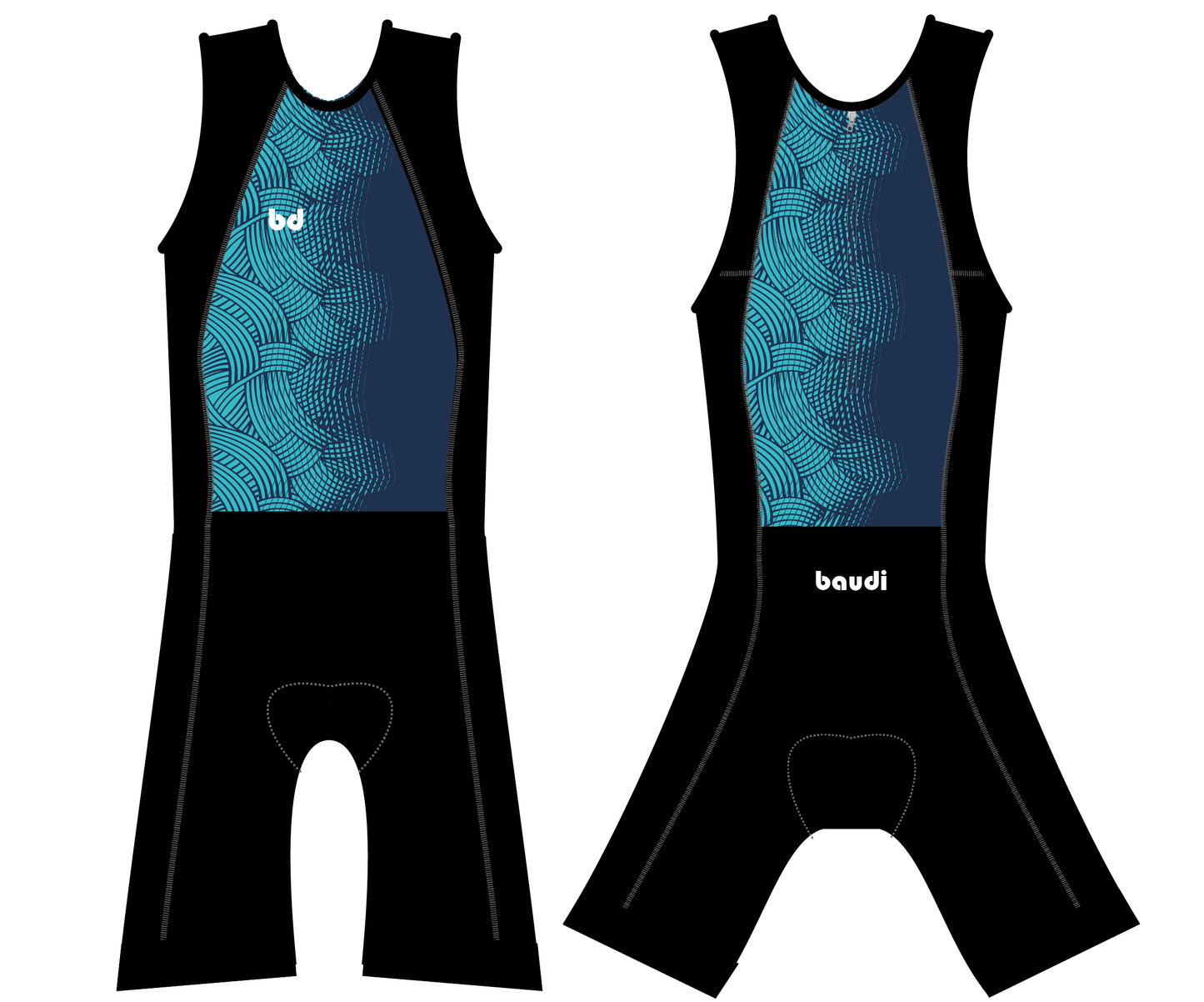 Trisuit Itu Personalizado TURQUESA