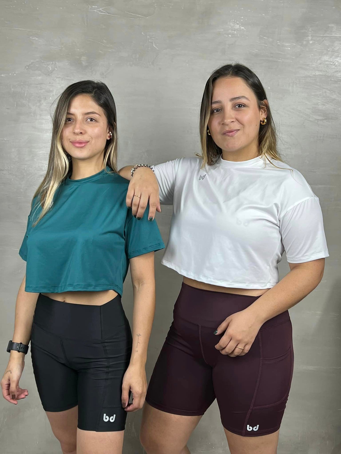 Croptop Verde Azul