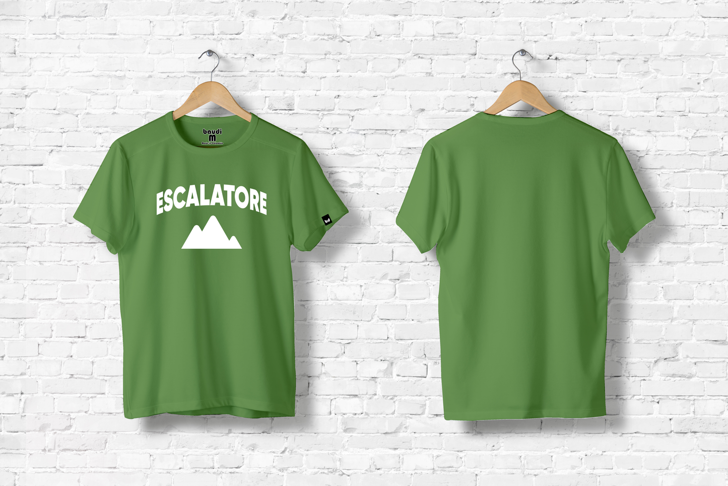 Camiseta algodón ESCALATORE VERDE HOMBRE