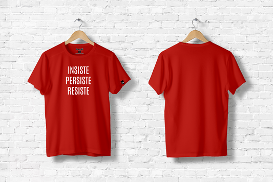 Camiseta algodón MOTIVACIONAL ROJA HOMBRE