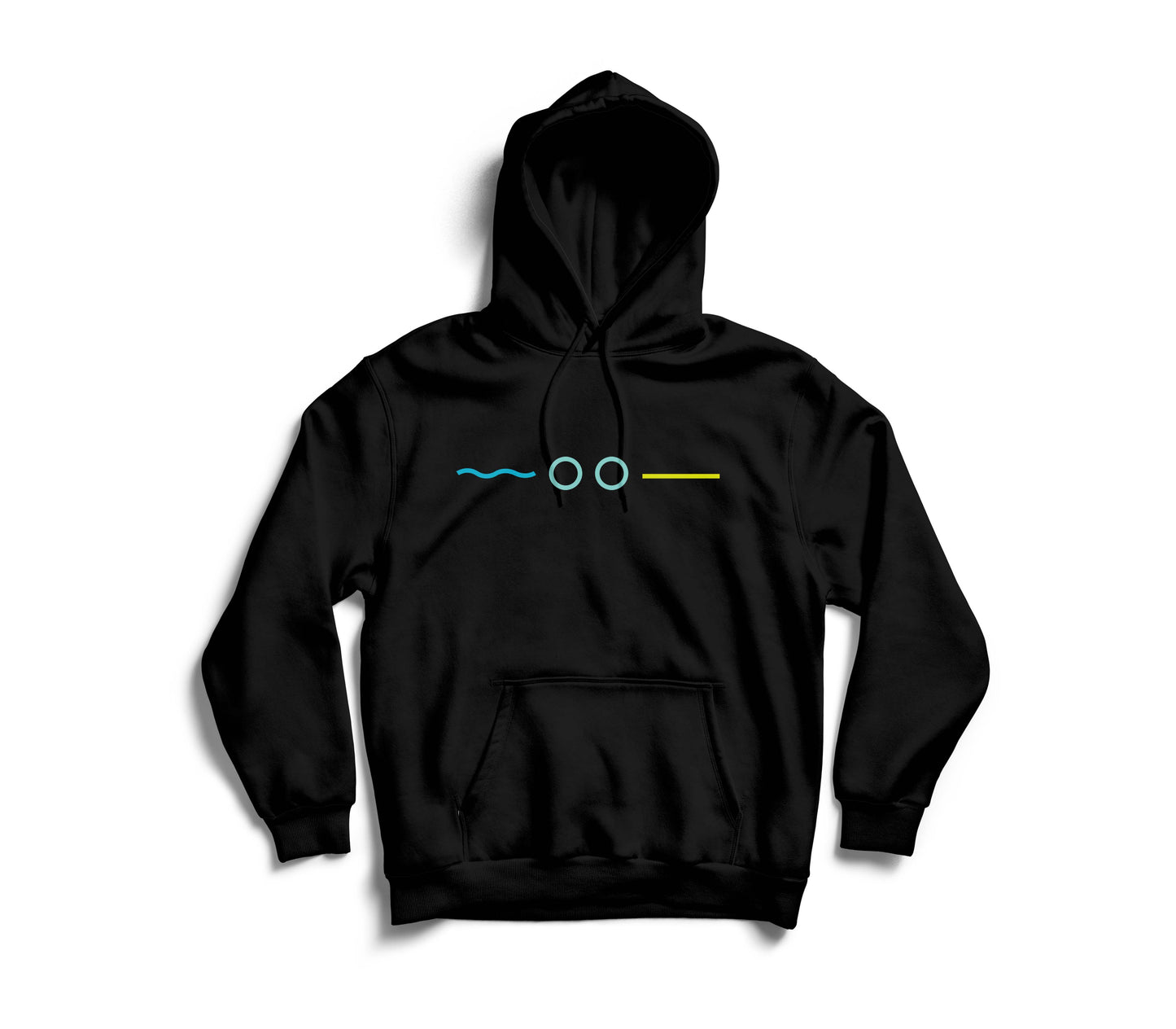 Hoodie estampado triminimalista NEGRO HOMBRE