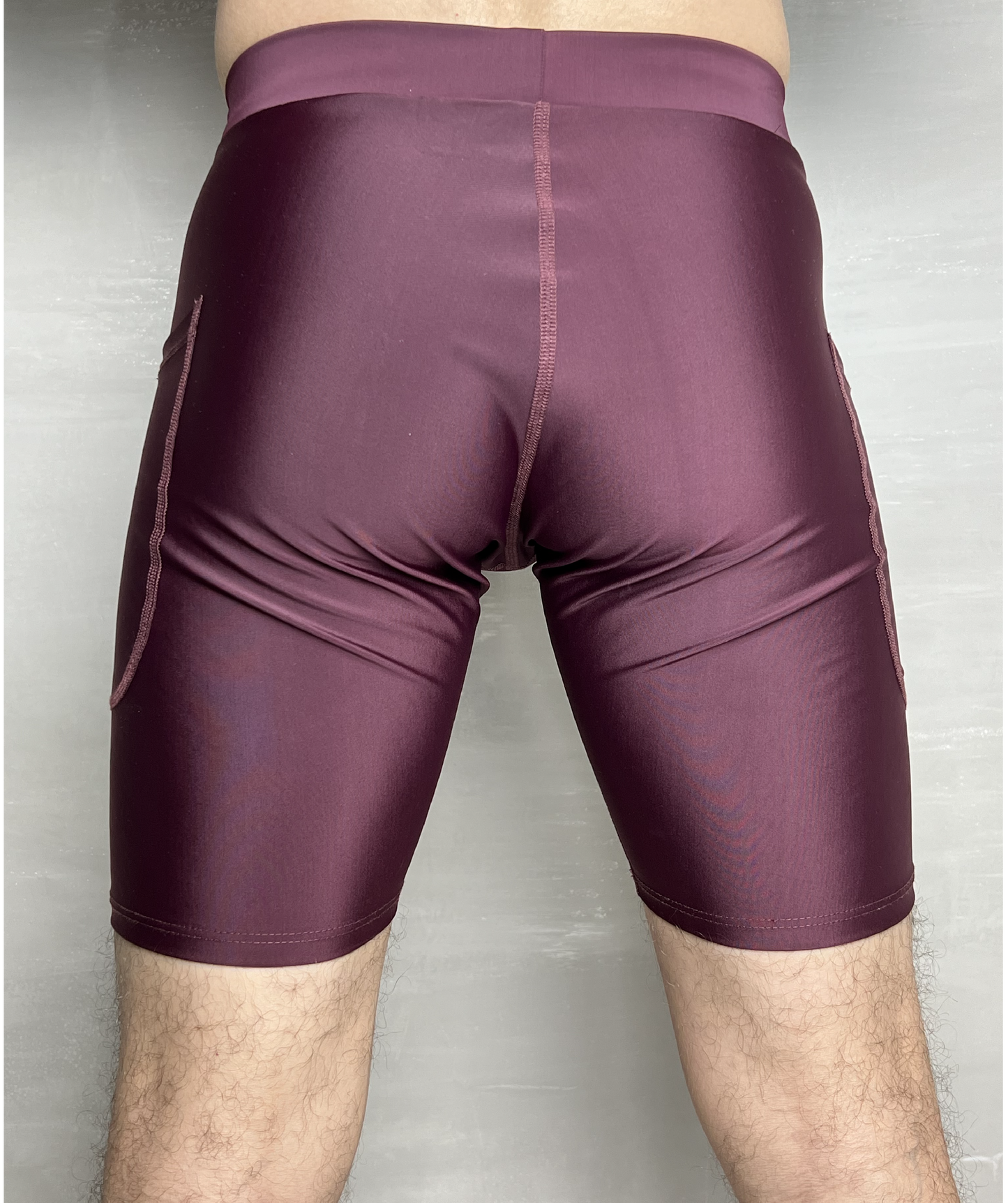 Short lycrado VINOTINTO Hombre con bolsillos