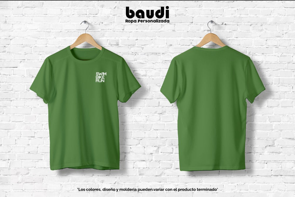 Camiseta algodon SBR verde oscuro Hombre