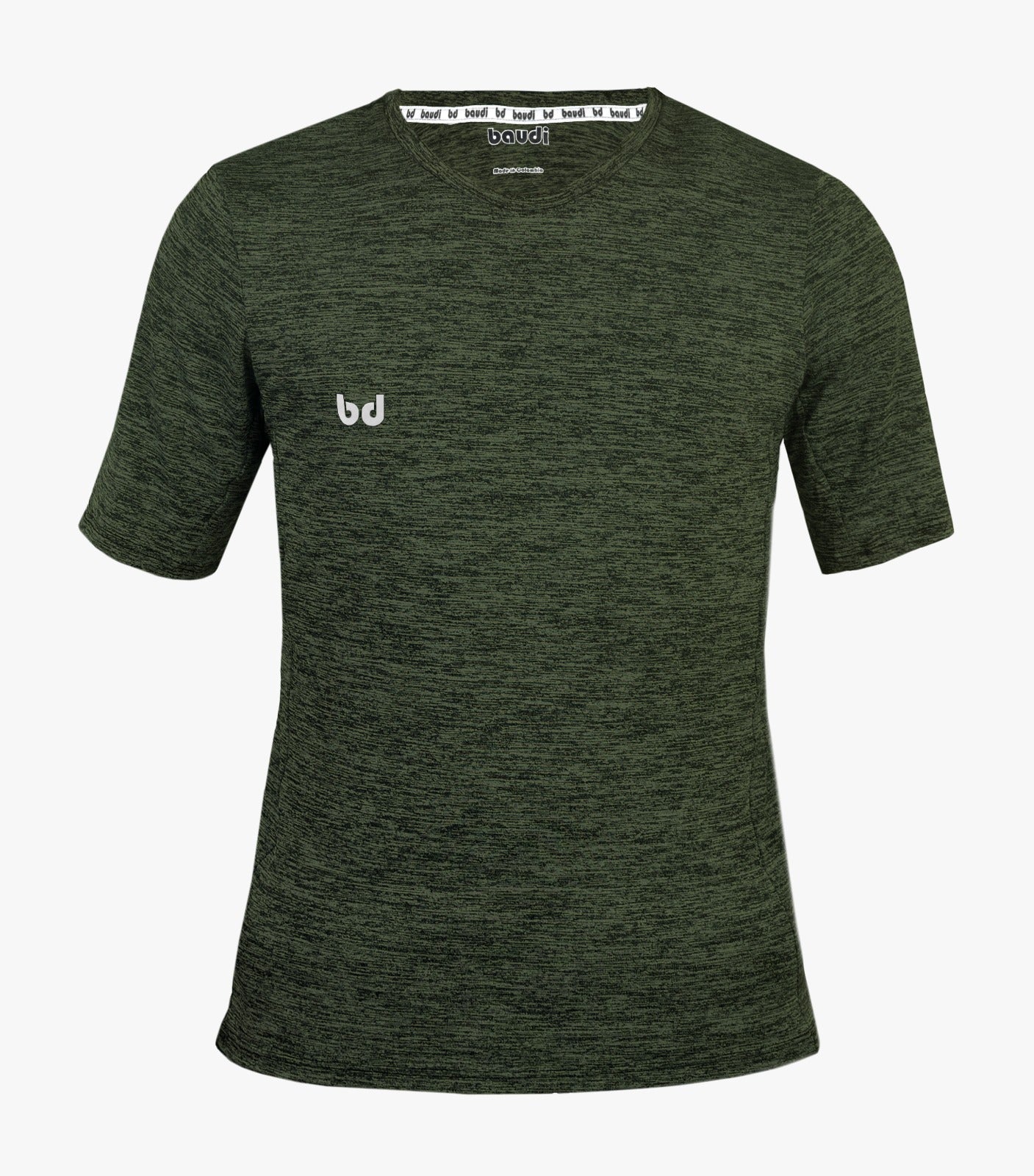 Camiseta Jaspeada verde Hombre