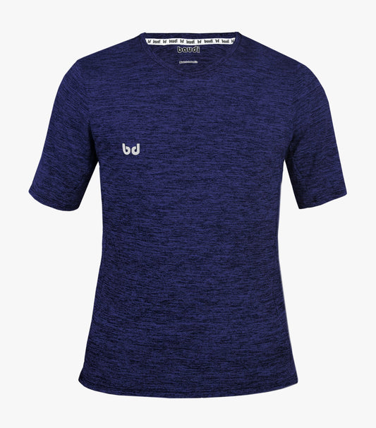 Camiseta Jaspeada Azul Hombre